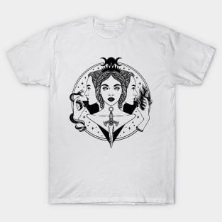 Hecate triple goddess T-Shirt